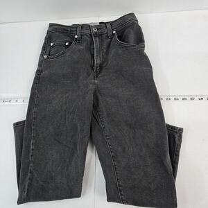 Levi's‎ silver tab womens mom jean gray/black denim 27x27 6163